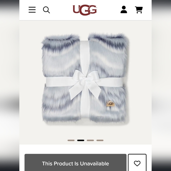 UGG | Rosia Faux Fur Throw 50x70" NWT - Picture 2 of 7